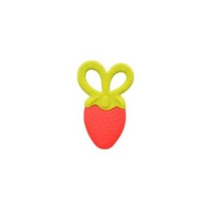 BABY PUR ANNEAU FRAISE EN SILICONE 4M+