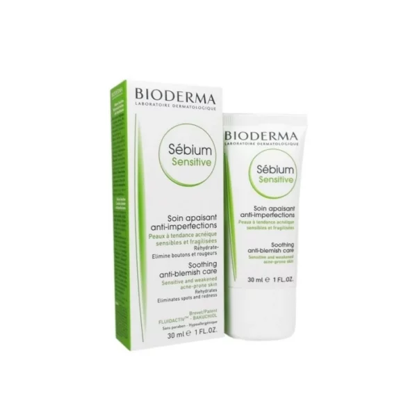 BIODERMA SEBIUM SENSITIVE SOIN APAISANT ANTI IMPERFECTIONS 30 ML