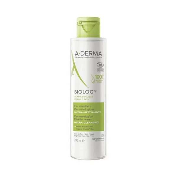 A-DERMA BIOLOGY Eau micellaire dermatologique hydra-nettoyante, 200ML