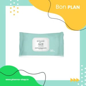 BYPHASSE LINGETTES DEMAQUILLANTES ALOE VERA 40 UNITES