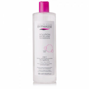 BYPHASSE SOLUTION MICELLAIRE DEMAQUILLANTE 4 EN 1 CLEAR SKIN 500ML