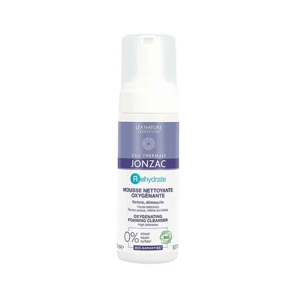 JONZAC REHYDRATE Mousse nettoyante oxygénante, 150ML