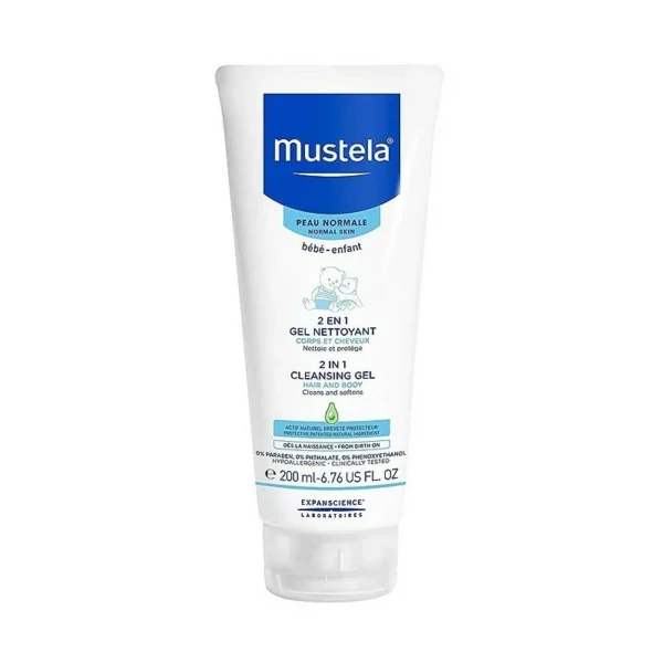 Mustela Gel nettoyant Cheveux et corps 2 en 1, 200ML