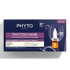 PHYTO PHYTOCYANE anti chute progressive femme12 ampoule