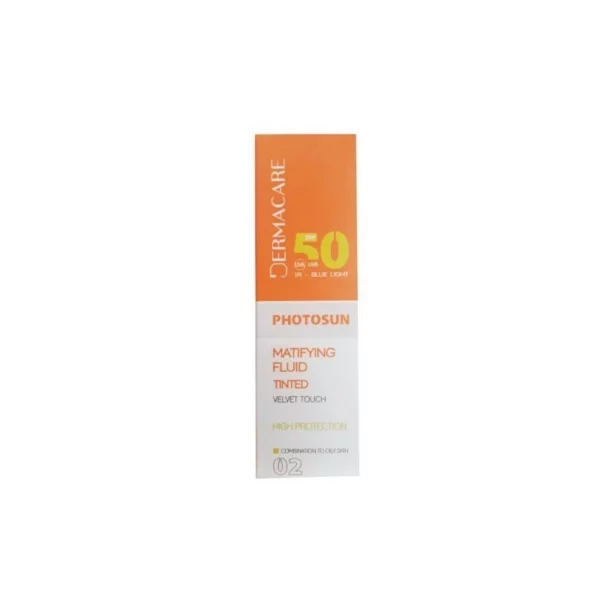 DERMACARE PHOTOSUN FLUIDE MATIFIANT SPF50+ TEINTÉE 02,50ML