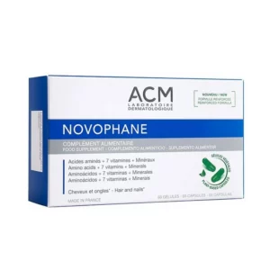 ACM NOVOPHANE COMPLÉMENT ALIMENTAIRE CHEVEUX ET ONGLES 60 GÉLULES