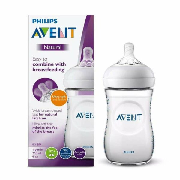 AVENT Biberon Natural 260 ml 0-6 Mois