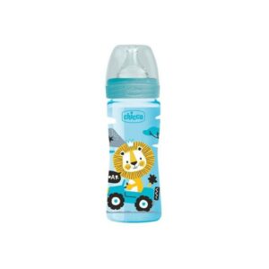 CHICCO BIBERON 2M+ 250ML BLEU