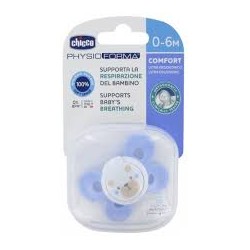 CHICCO SUCETTE PHYSIO COMFORT BLEU 0-6M