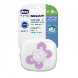Sucette physio coMfort en silicone 0-6 mois Rose Chicco